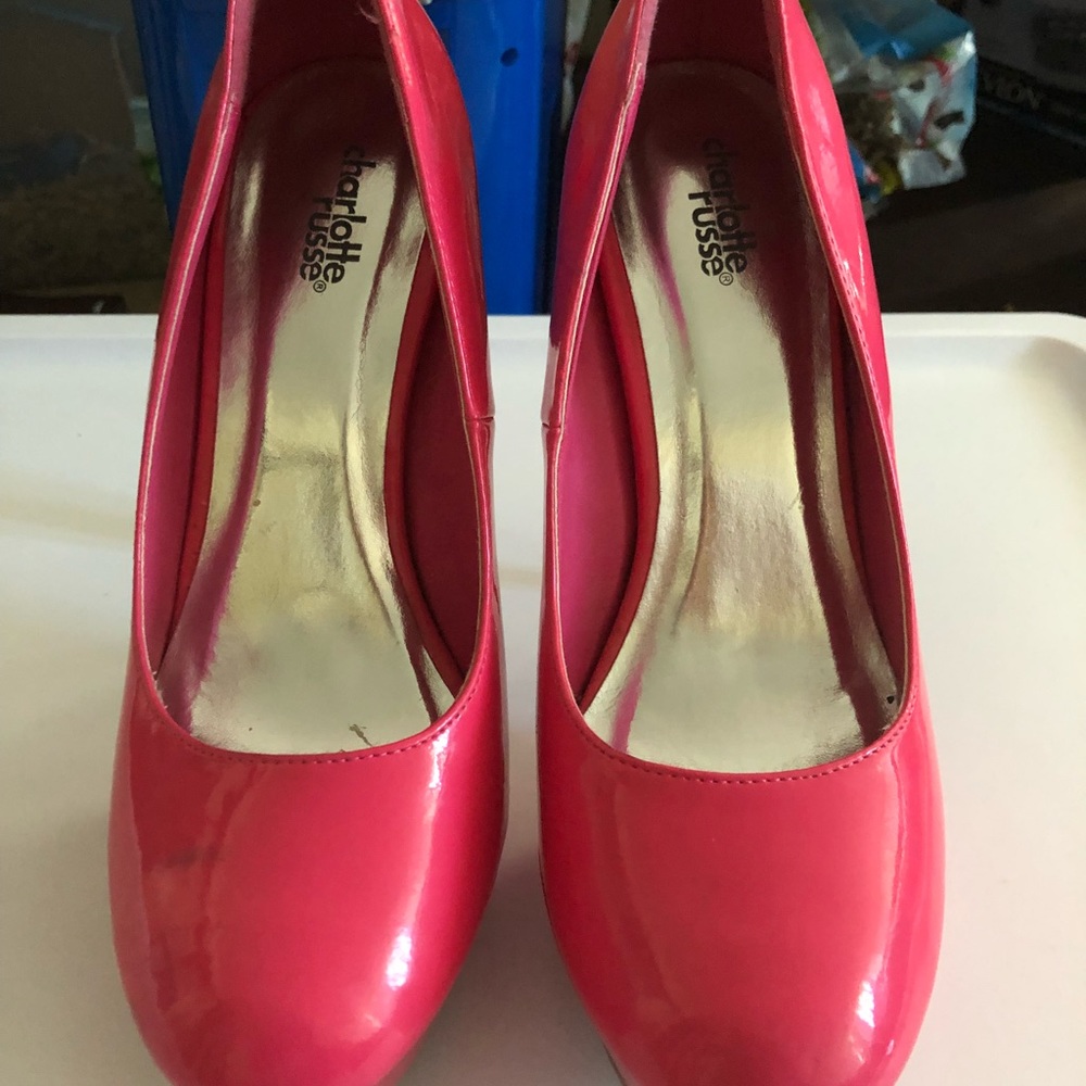 Faux leather Charlotte Russe pumps